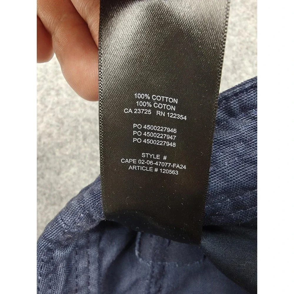 Aritzia Sunday Best Pants Womens 00‎ Blue Cargo Twill Adjustable Waist Pockets